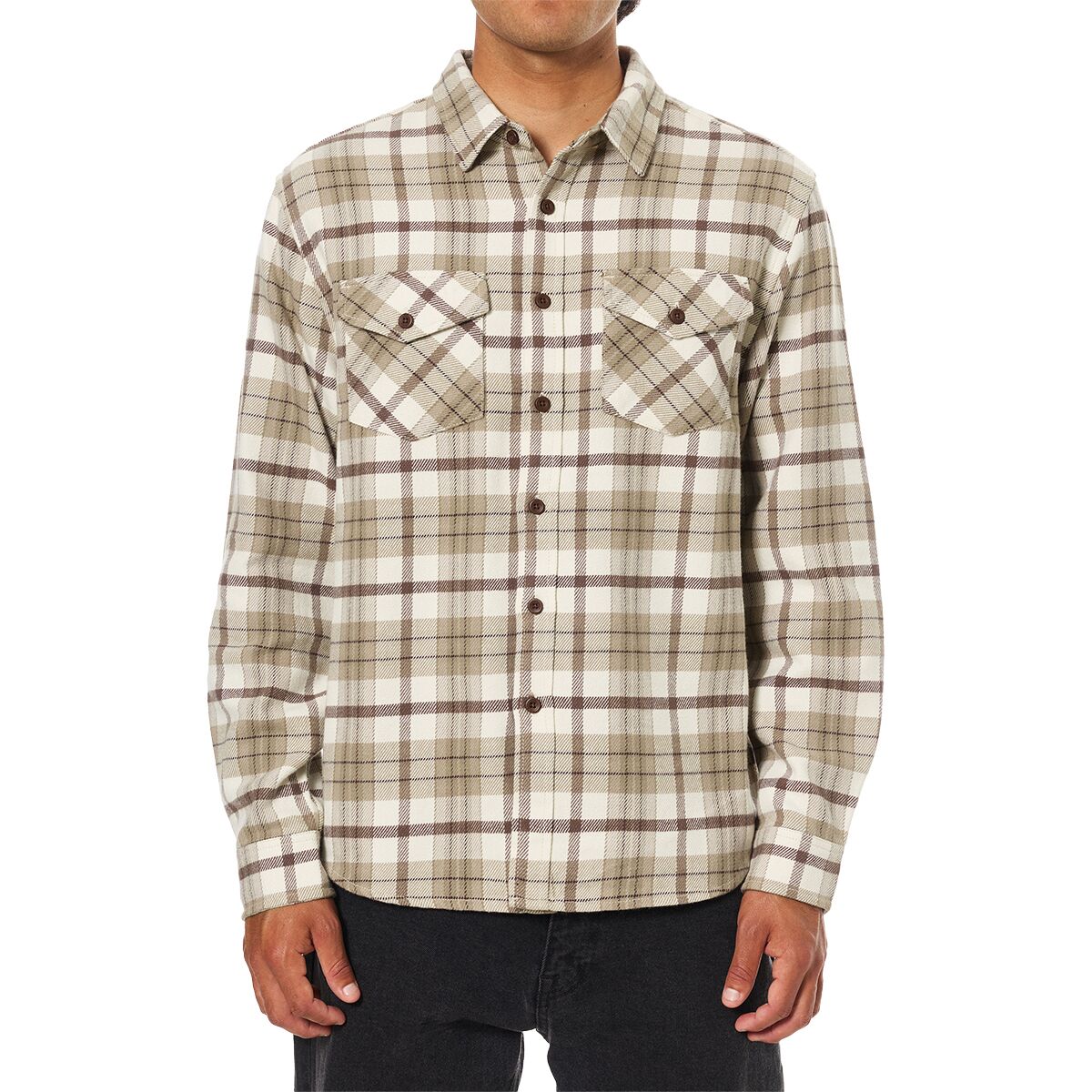 Image of Katin Sierra Flannel - Men's Vintage Khaki, S