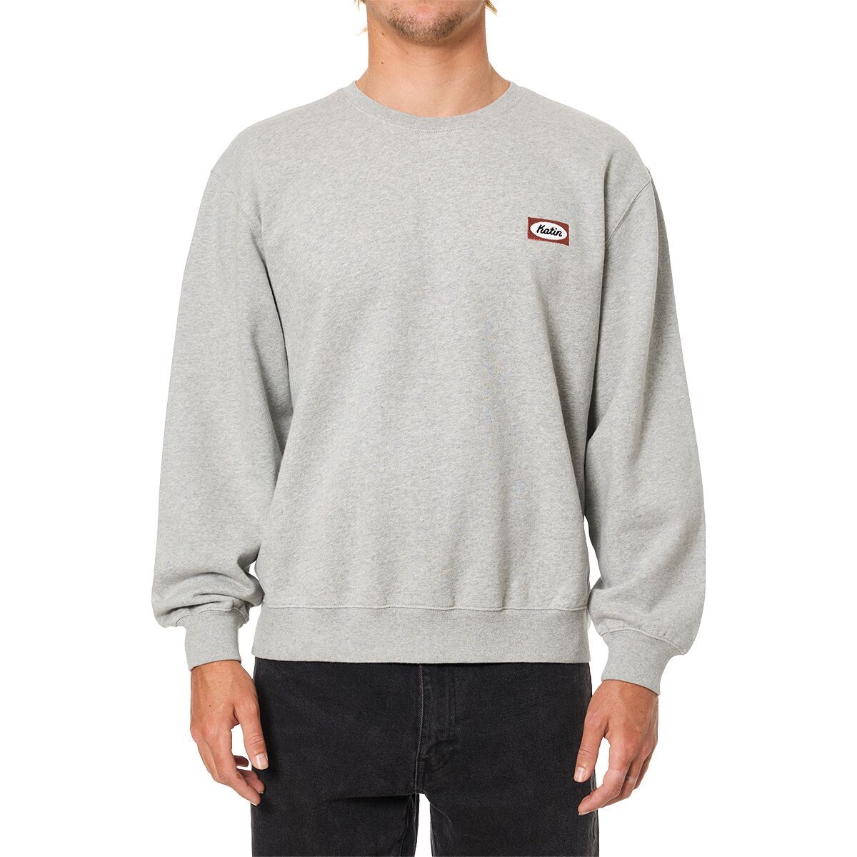 Image of Katin Williams Emb Crew Sweatshirt - Men's Heather Gray, M