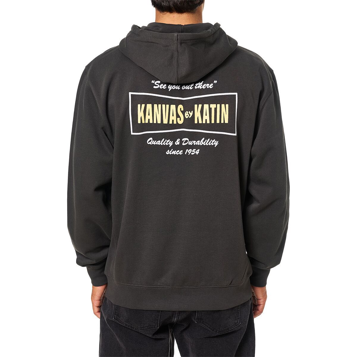 Image of Katin Axle Zip Hoodie - Men's Black Wash, M