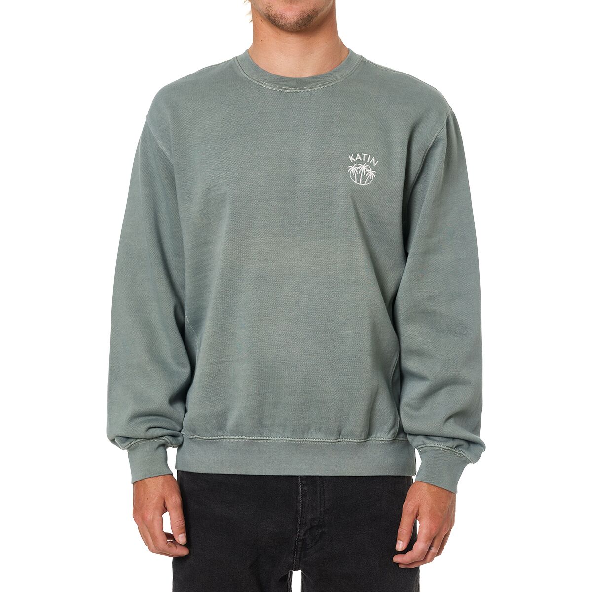 Katin Katin Largo Emb Crew Sweatshirt - Men's Dusty Blue, M