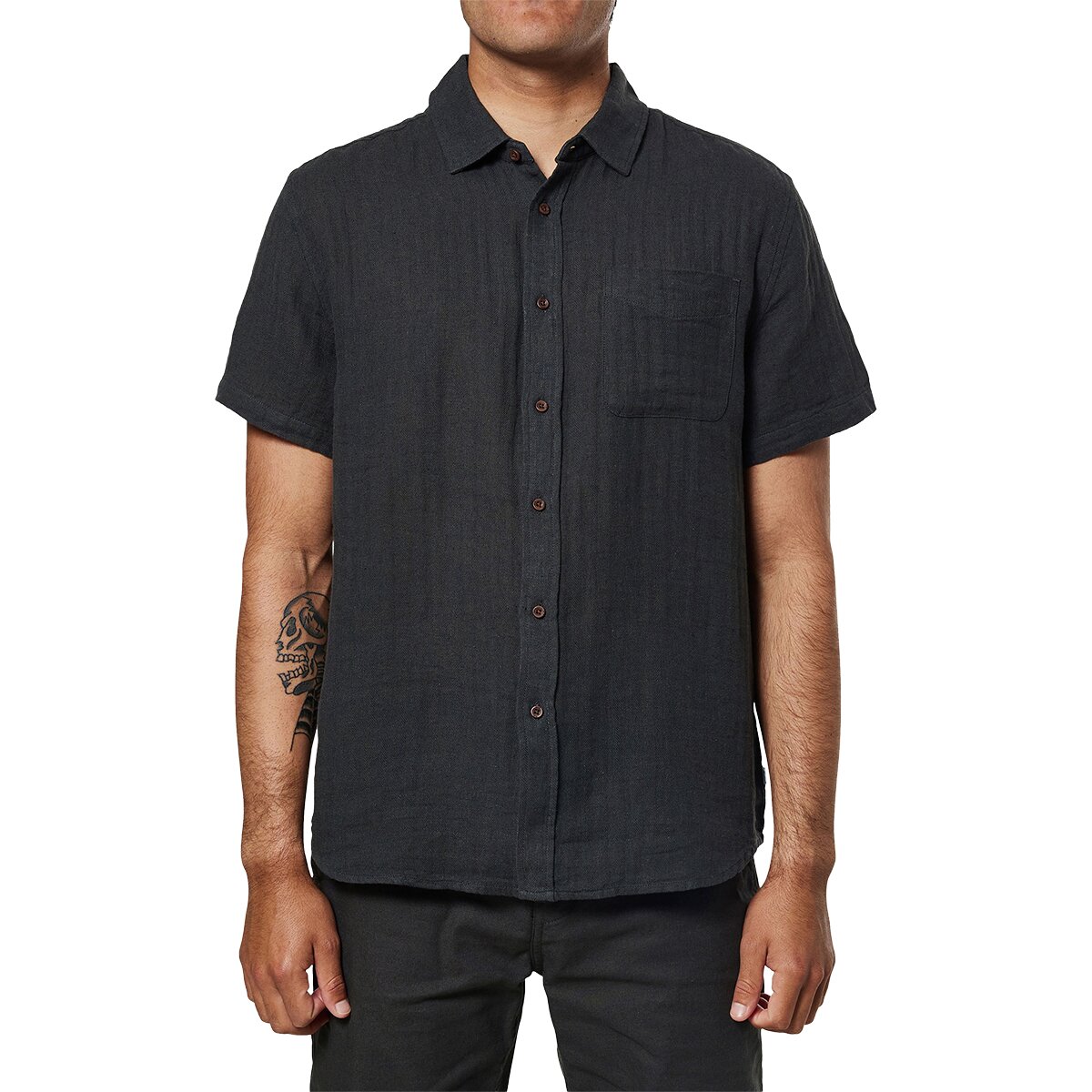 Image of Katin Alan Solid Shirt - Men's Black Wash, XL