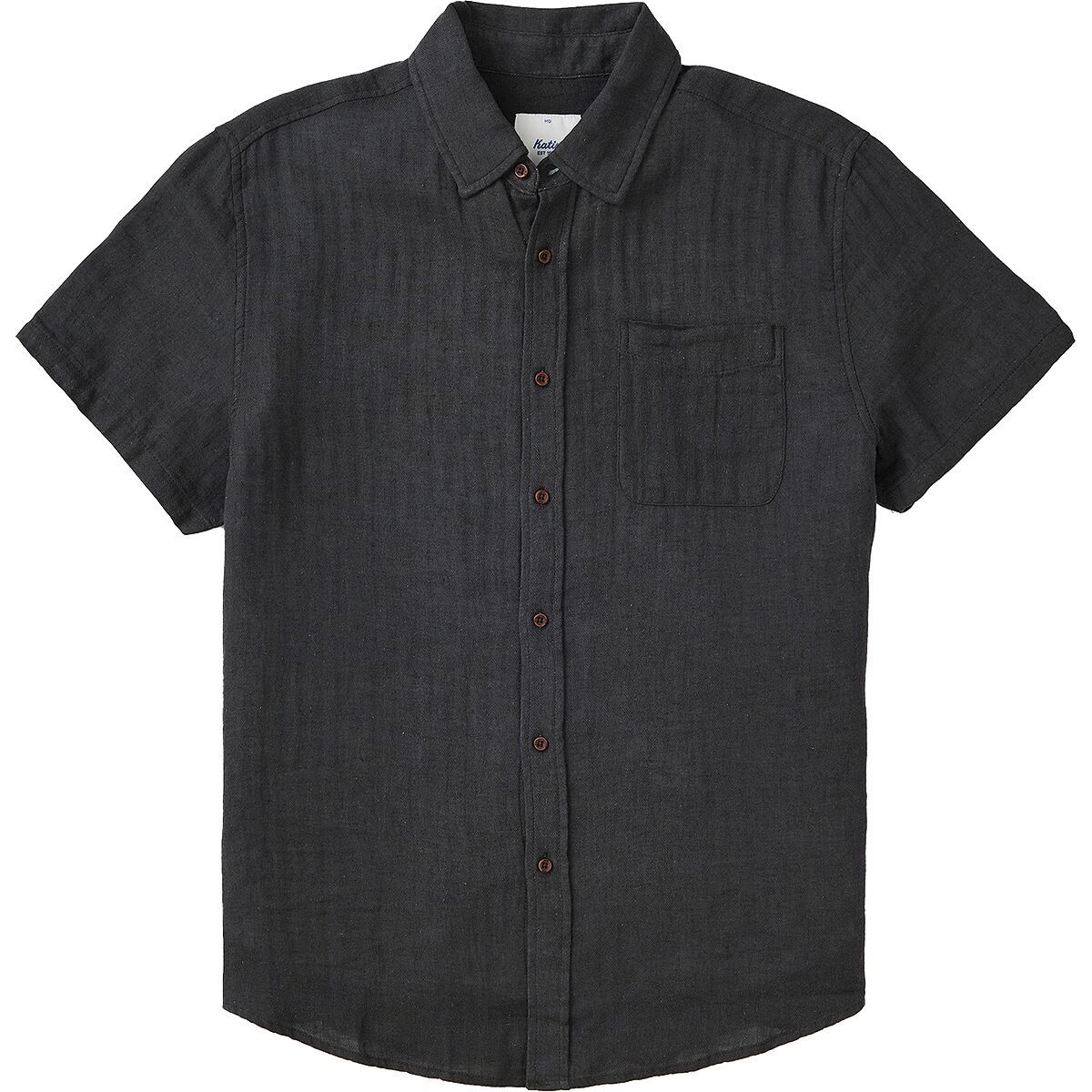 Image of Katin Alan Solid Shirt - Men's Black Wash, L