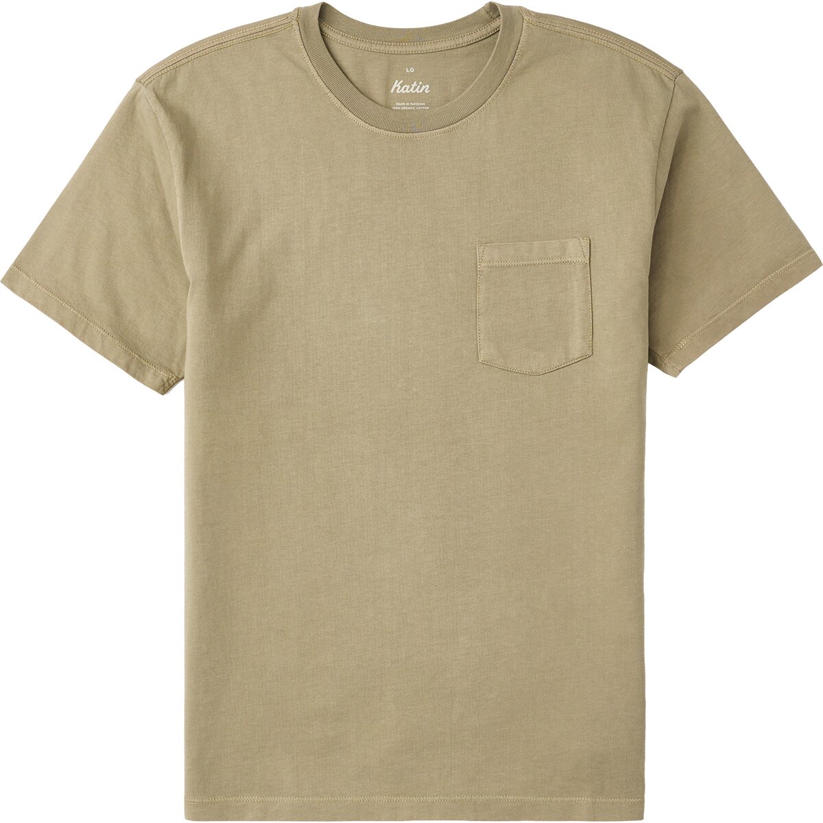 Image of Katin Base T-Shirt - Men's Olive Vintage Wash, L