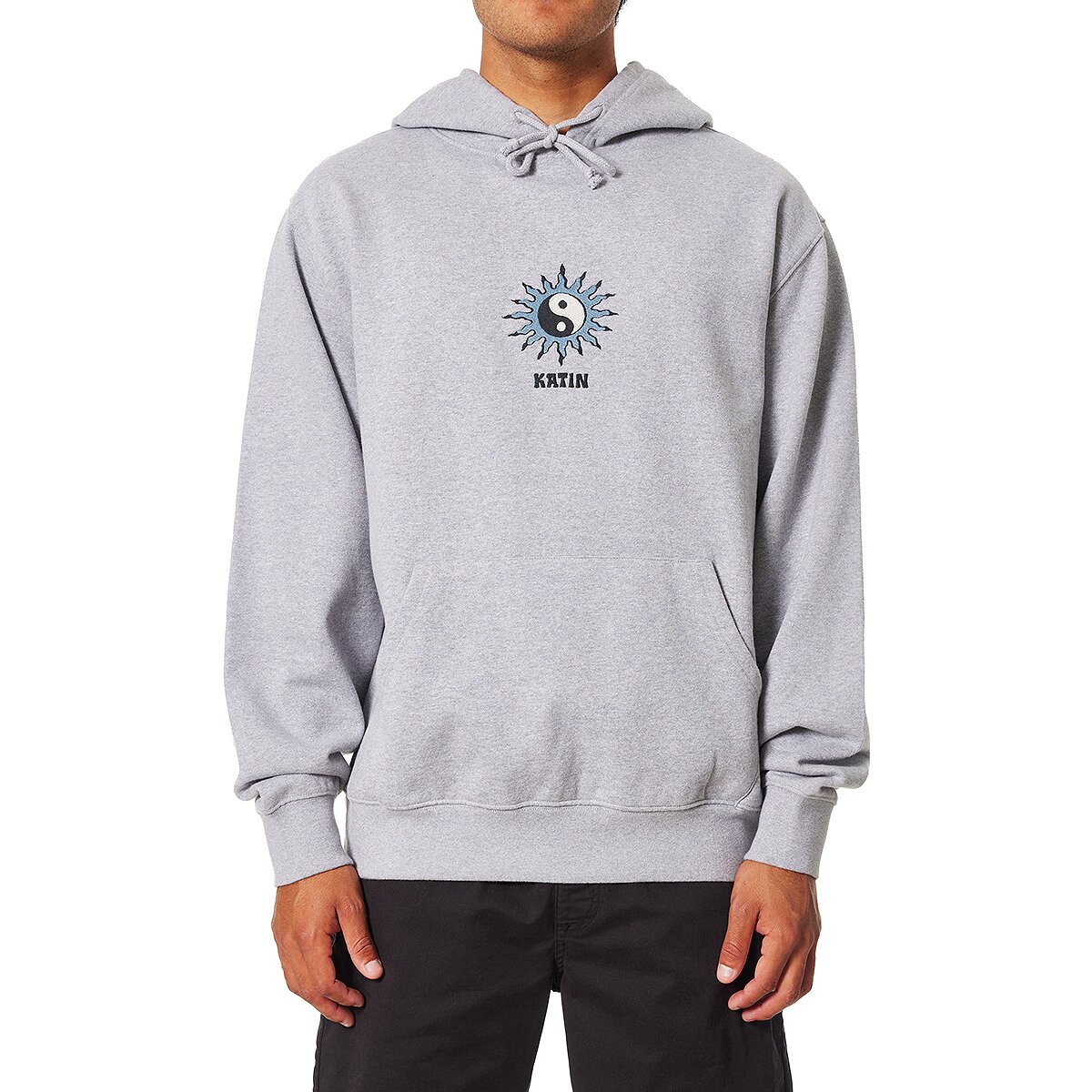 Image of Katin EMB Hooded Fleece - Men's Heather Gray, L