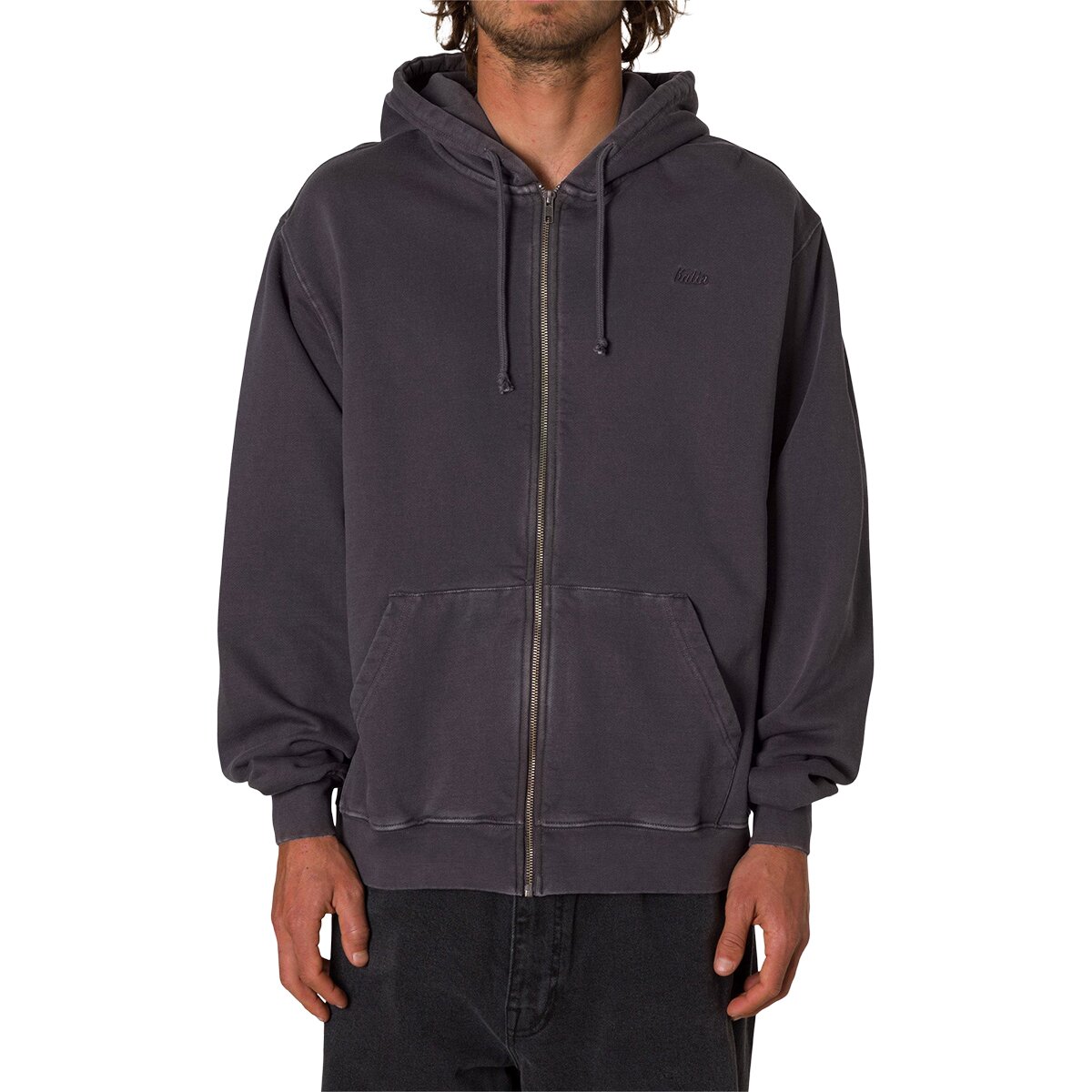 Image of Katin Emb Full Zip Hooded Fleece - Men's Sea Storm, XL
