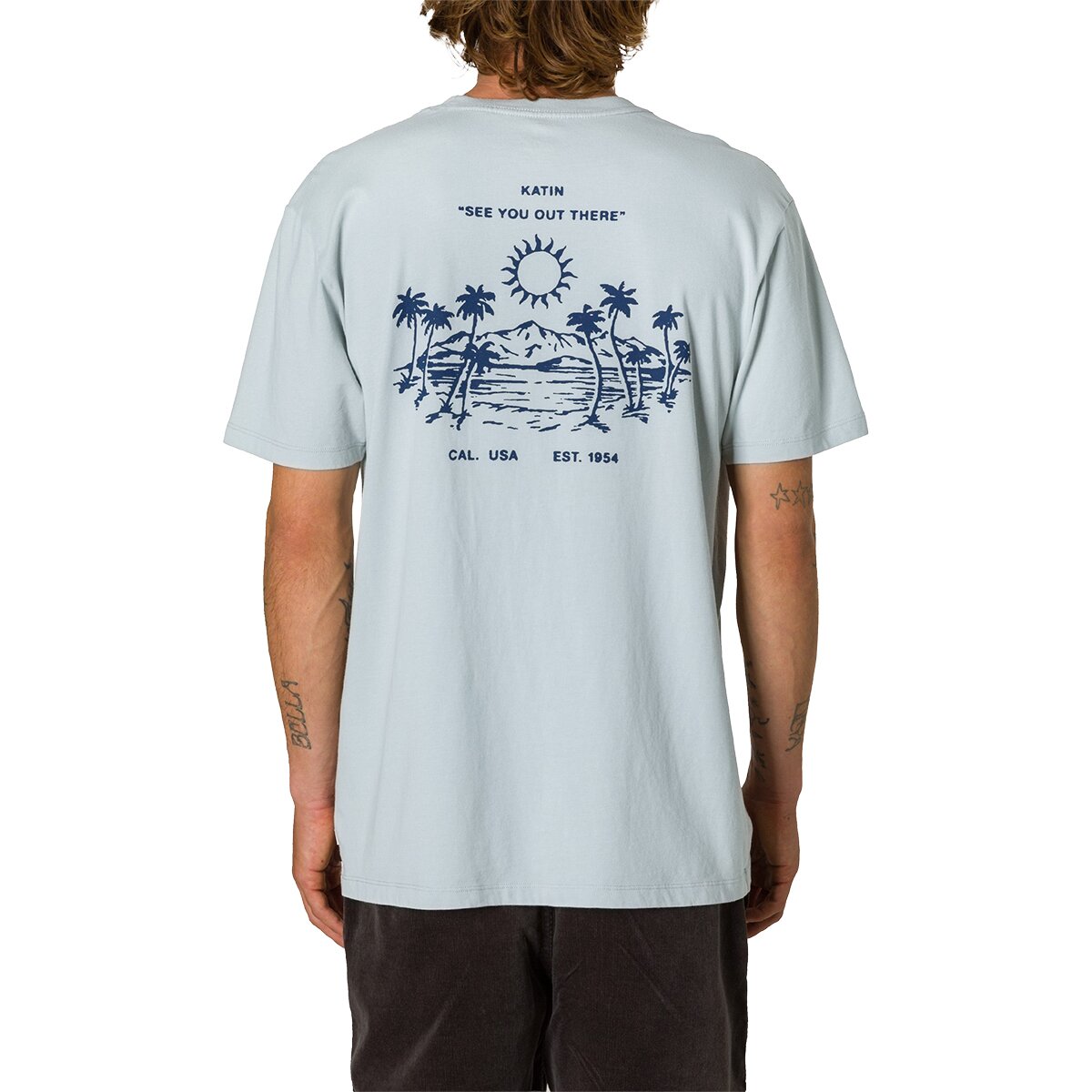 Image of Katin Expedition T-Shirt - Men's Light Blue, L