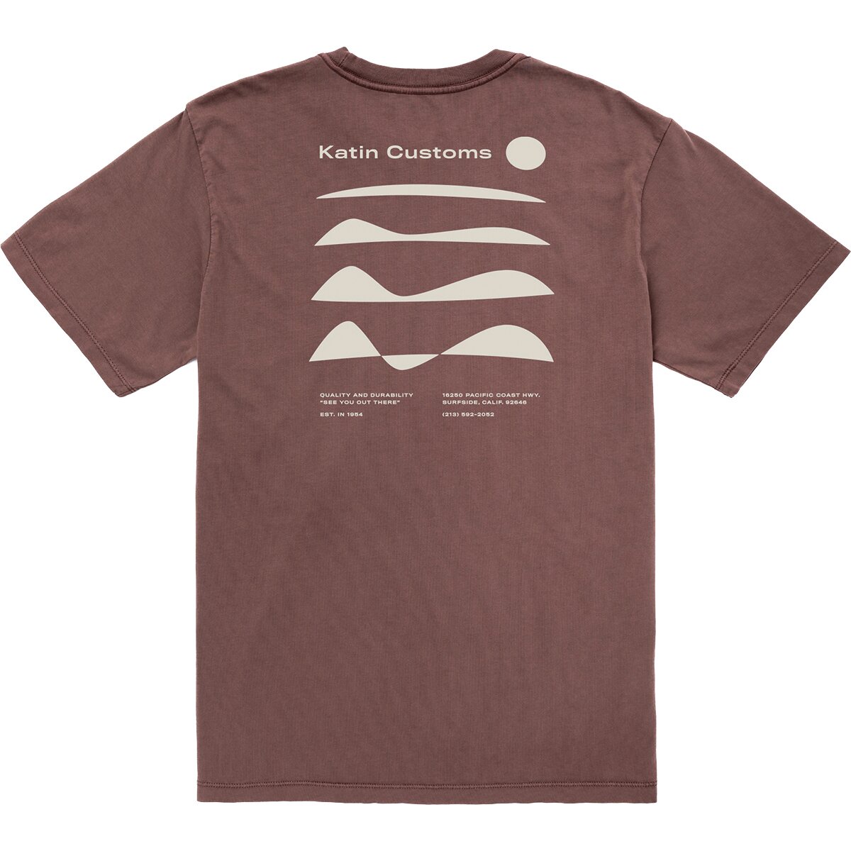 Image of Katin Frequency T-Shirt - Men's French Roast Vintage Wash, XXL