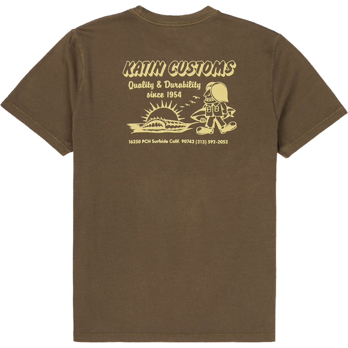 Image of Katin Grom T-Shirt - Men's Brown, L
