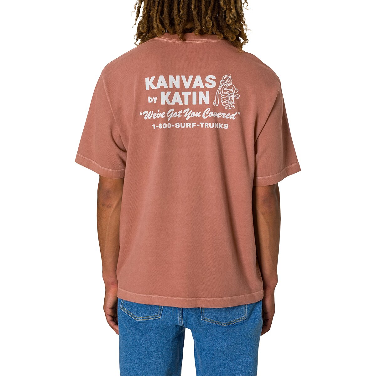 Image of Katin Hot Line Box Fit T-Shirt - Men's Red Clay, M