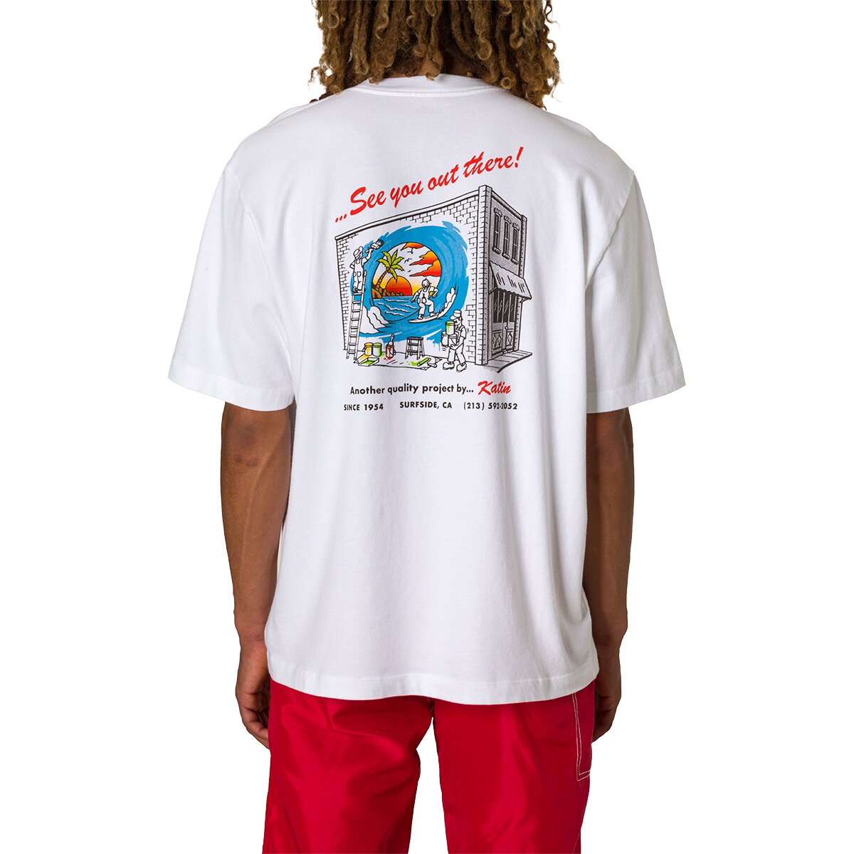 Image of Katin Sherwin Box Fit T-Shirt - Men's White, M
