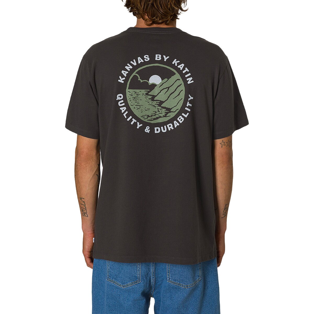 Image of Katin Sur T-Shirt - Men's Black Wash, S