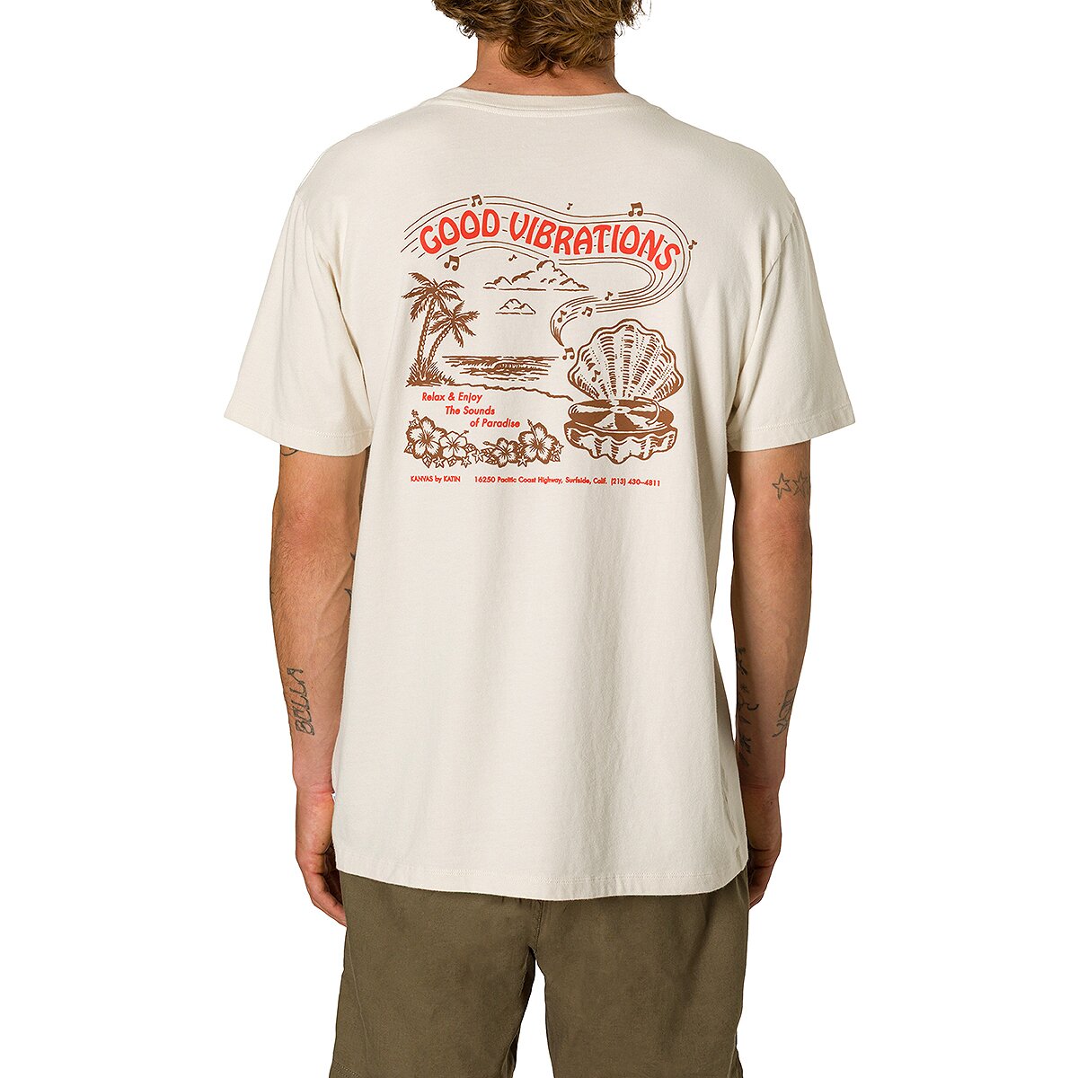 Image of Katin Vibrations T-Shirt - Men's Vintage White, XL