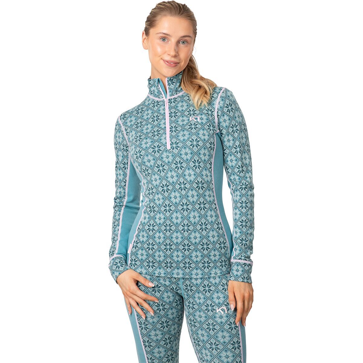 Image of Kari Traa Rose Half-Zip Top - Women's Blue Lagoon, M
