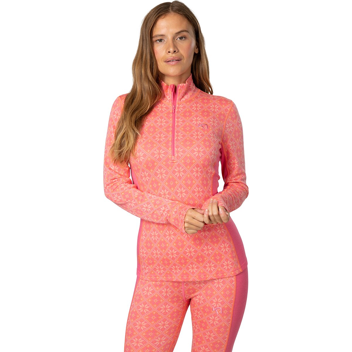 Image of Kari Traa Rose Half-Zip Top - Women's Bubblegum, M