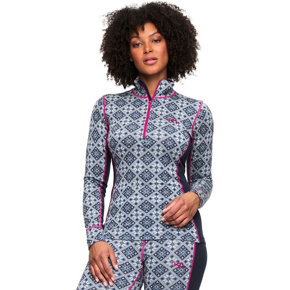 Kari Traa Rose Half-Zip Top - Women's Royal, L