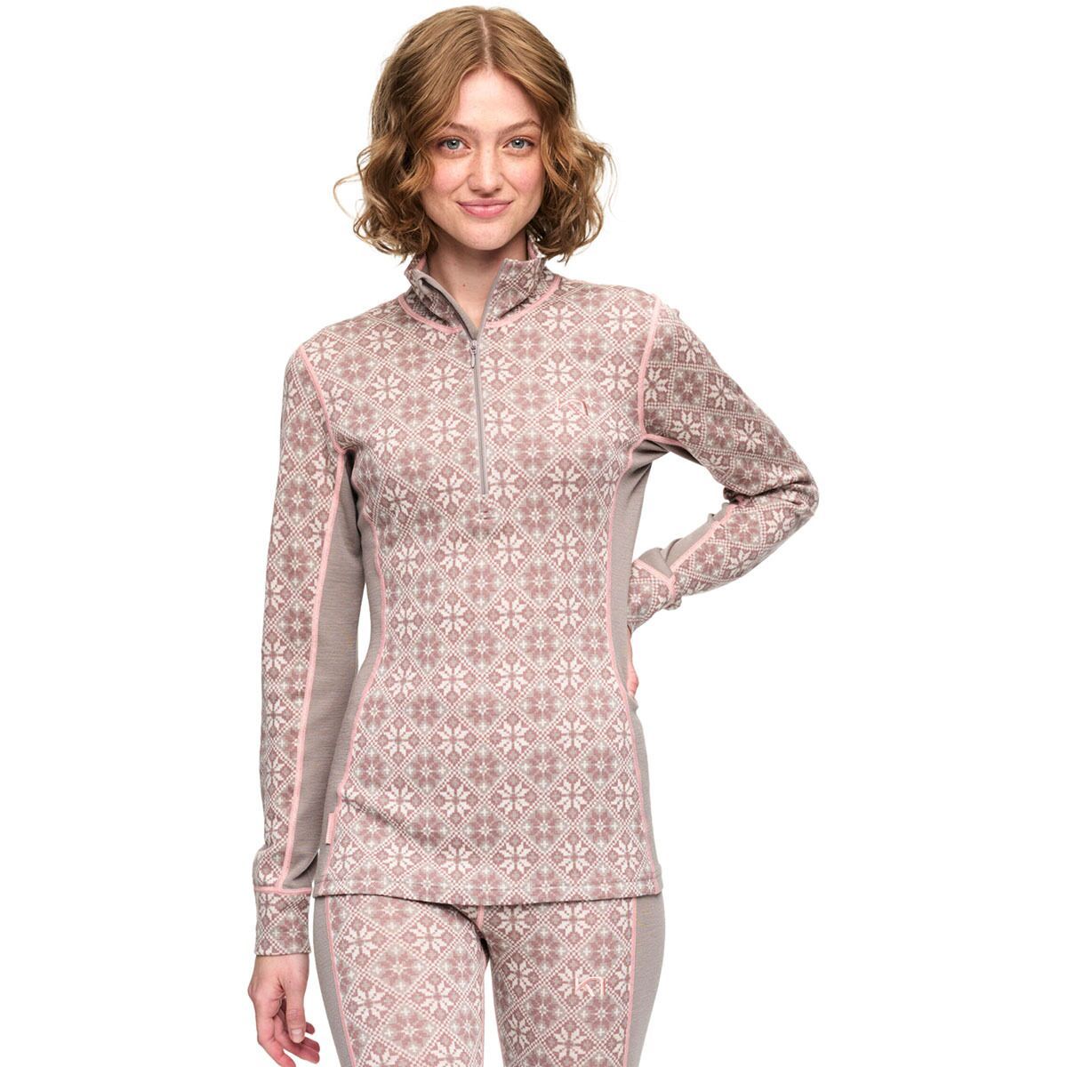 Kari Traa Rose Half-Zip Top - Women's Taupe, L