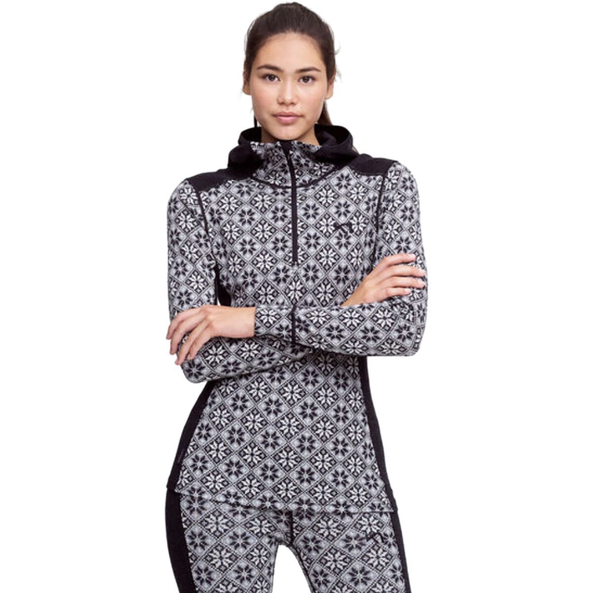 Kari Traa Rose Hooded Top - Women's Black, L