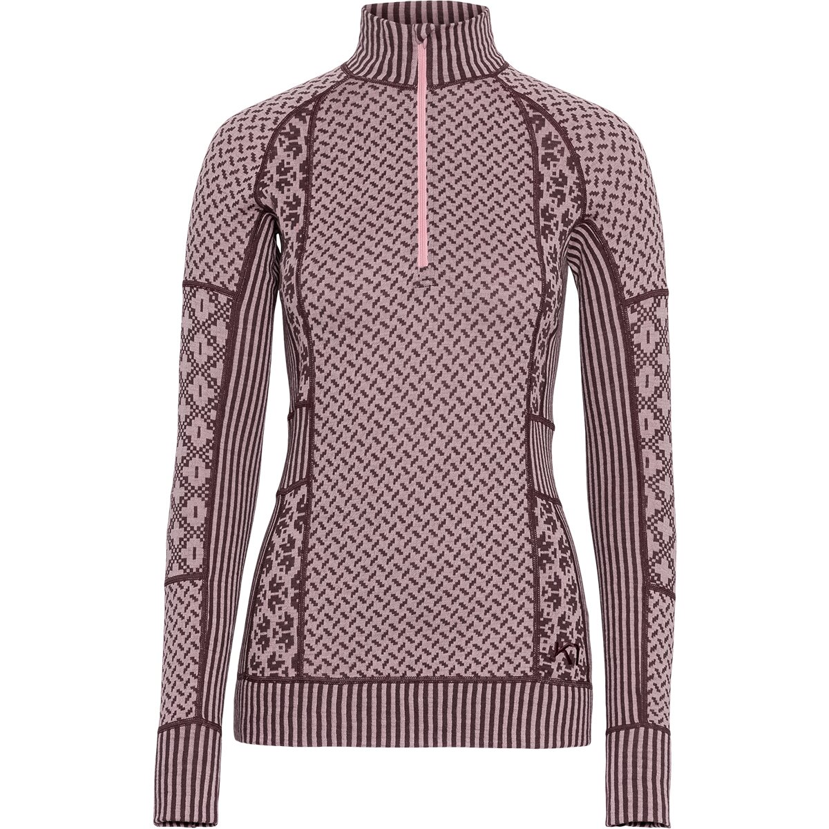 Image of Kari Traa Smekker 1/2-Zip Top - Women's Cocoa Powder, S