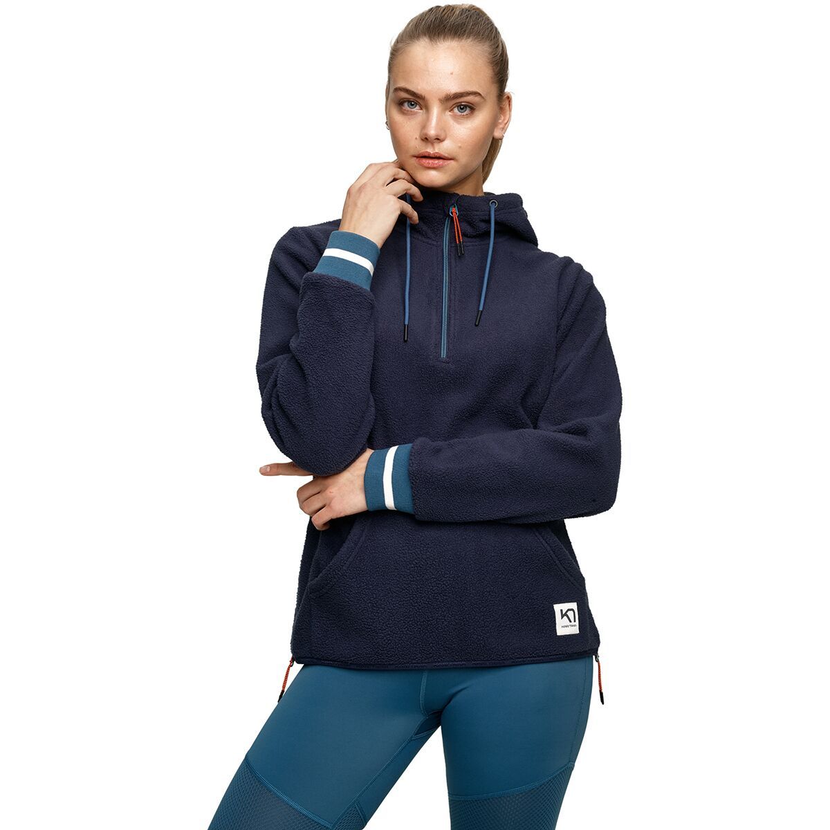 Kari Traa Rothe Fleece Hoodie - Women's Marin, XS