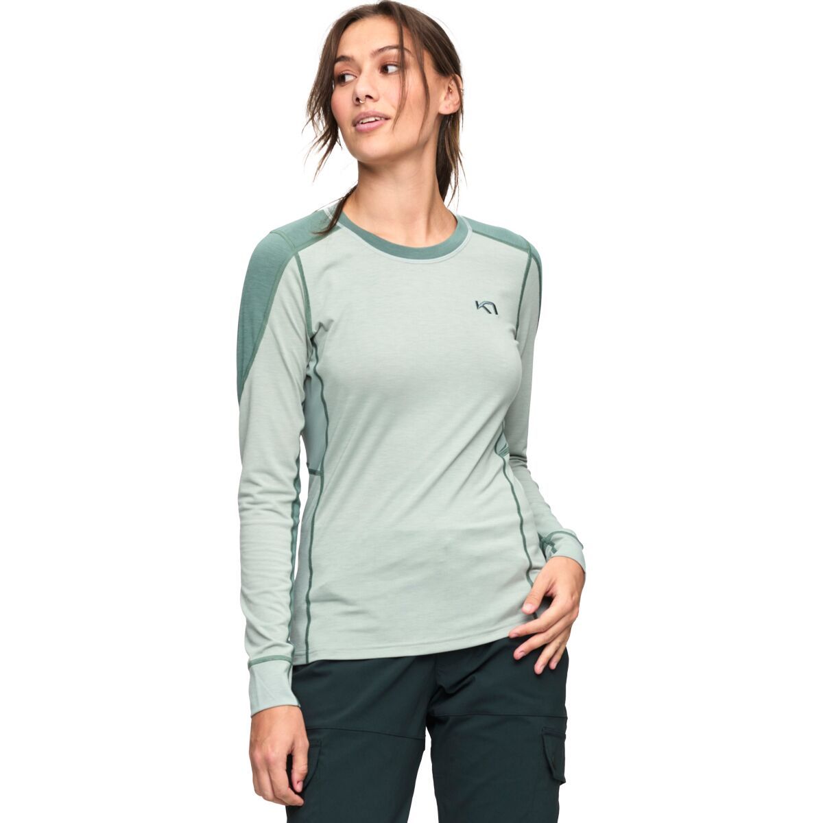 Kari Traa Sanne Hiking Long-Sleeve Top - Women's Sage, XL