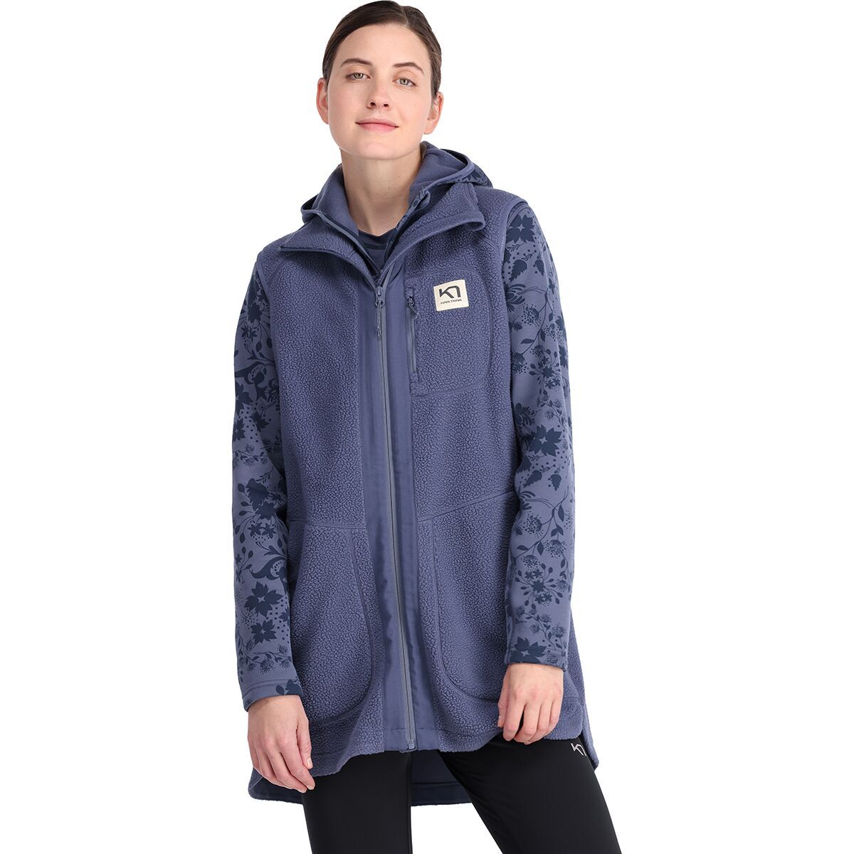 Kari Traa Sanne Pile Vest Long - Women's Moon, L