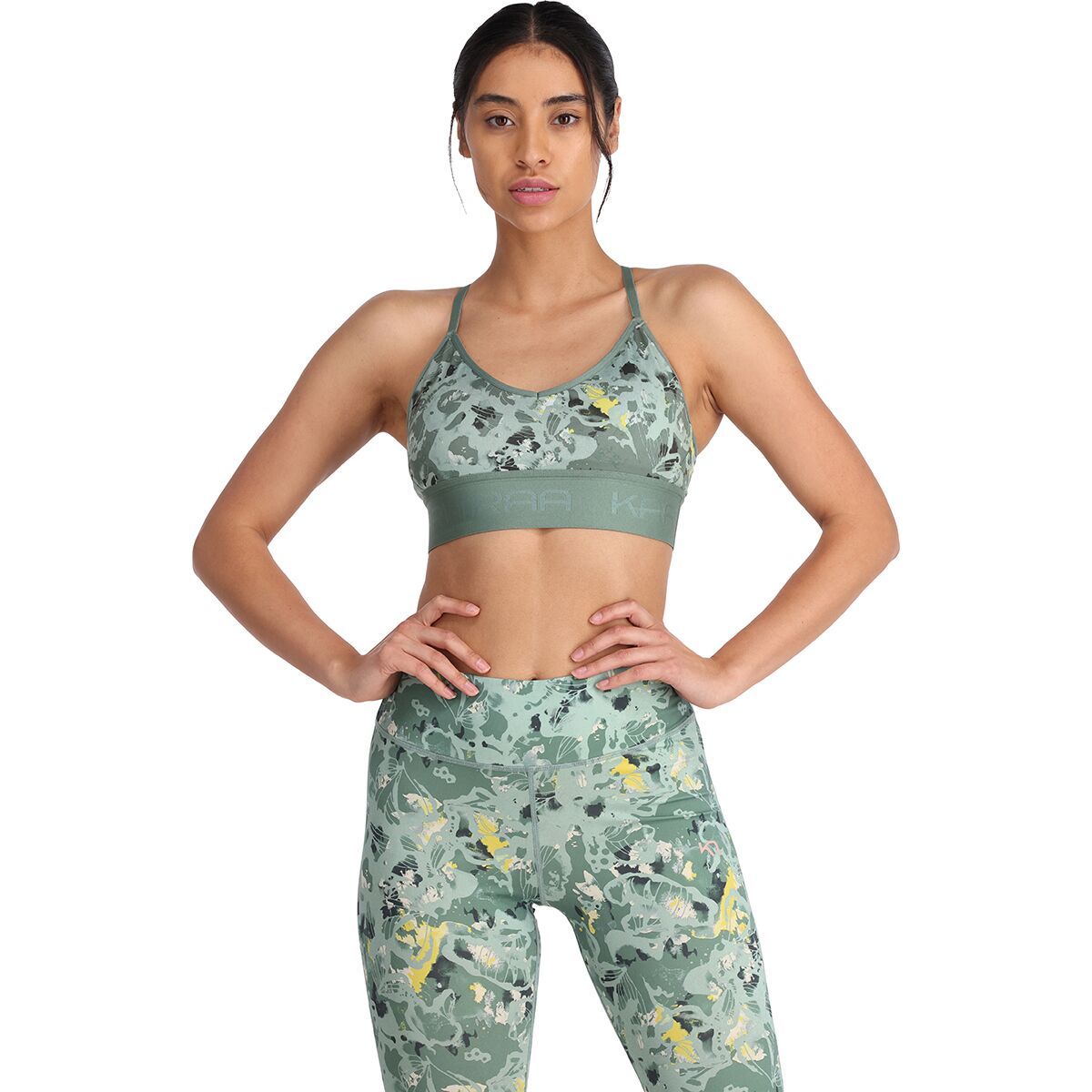 Kari Traa Var Printed Sports Bra - Women's Murk, L