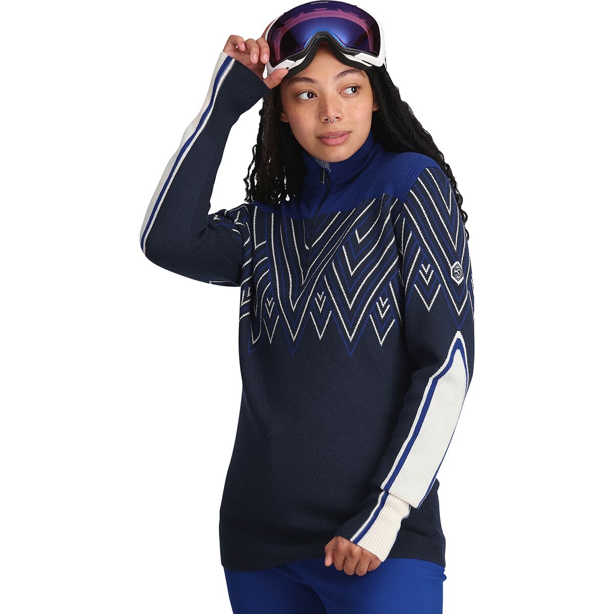 Kari Traa Voss Ski Knit Half Zip Sweater - Women's