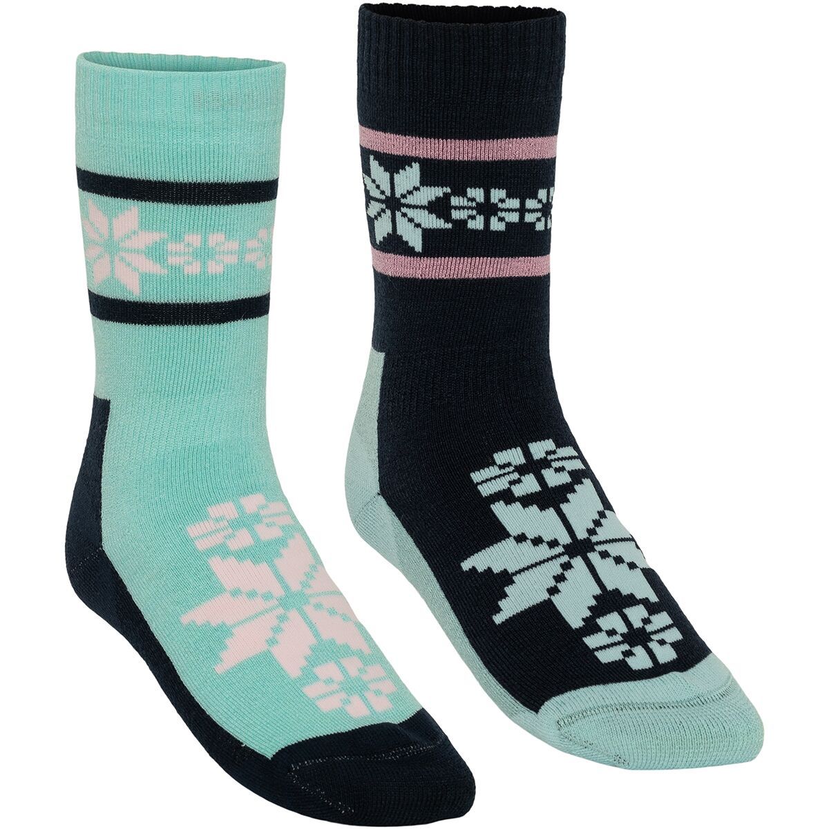 Image of Kari Traa Rusa Wool Socks - 2-Pack - Women's Wave, 39.0-41.0