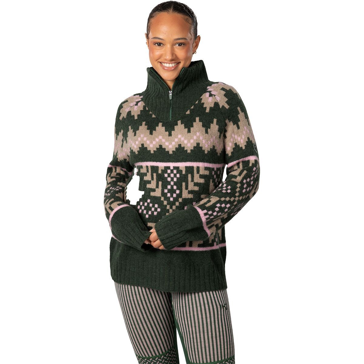 Image of Kari Traa Amelia Knit Sweater - Women's Thyme, S