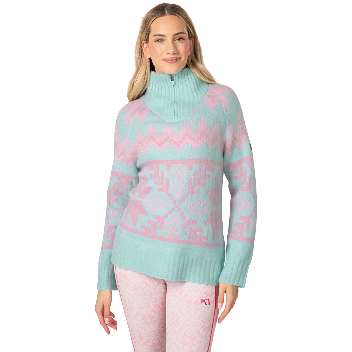 Image of Kari Traa Amelia Knit Sweater - Women's Wave, XL