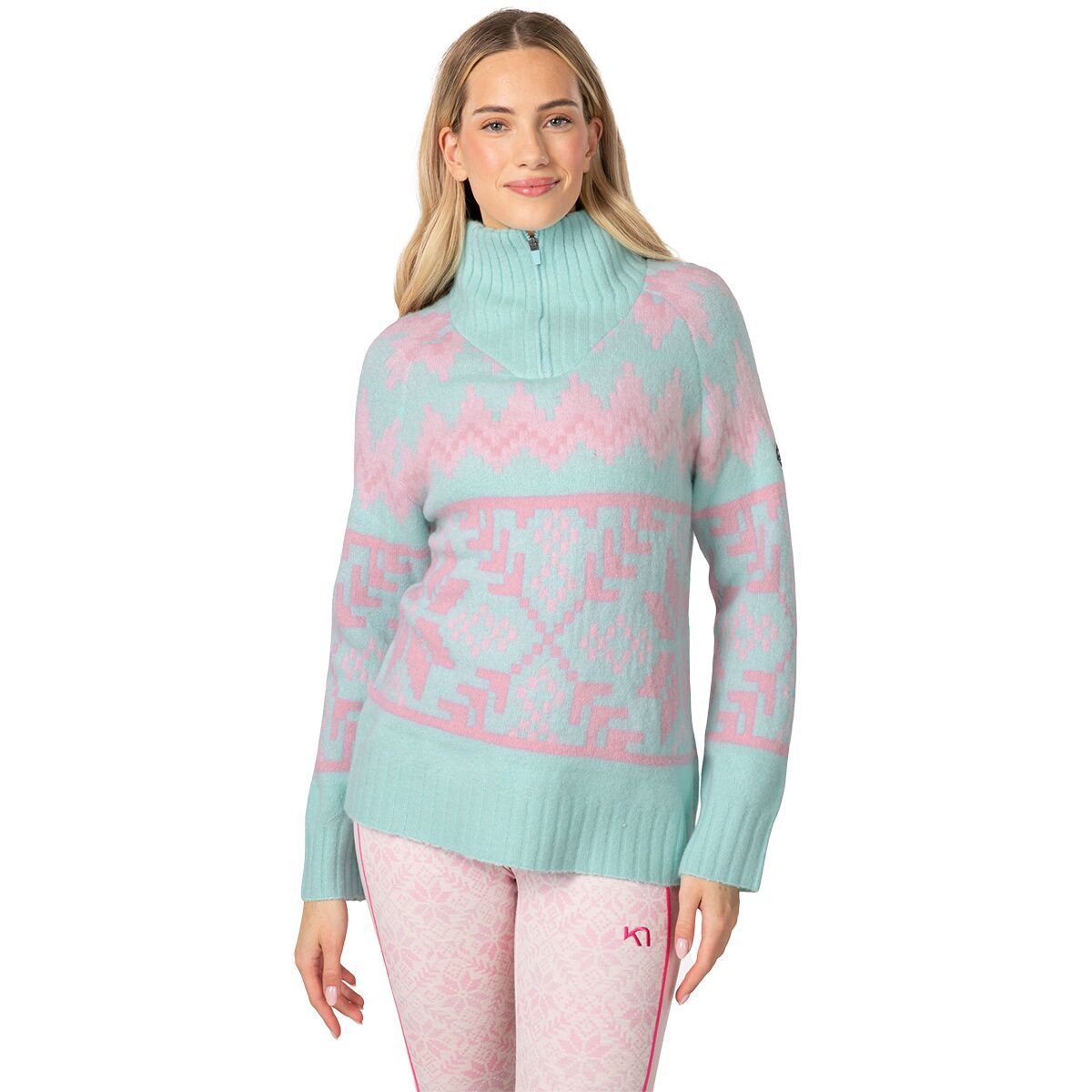 Image of Kari Traa Amelia Knit Sweater - Women's Wave, XL