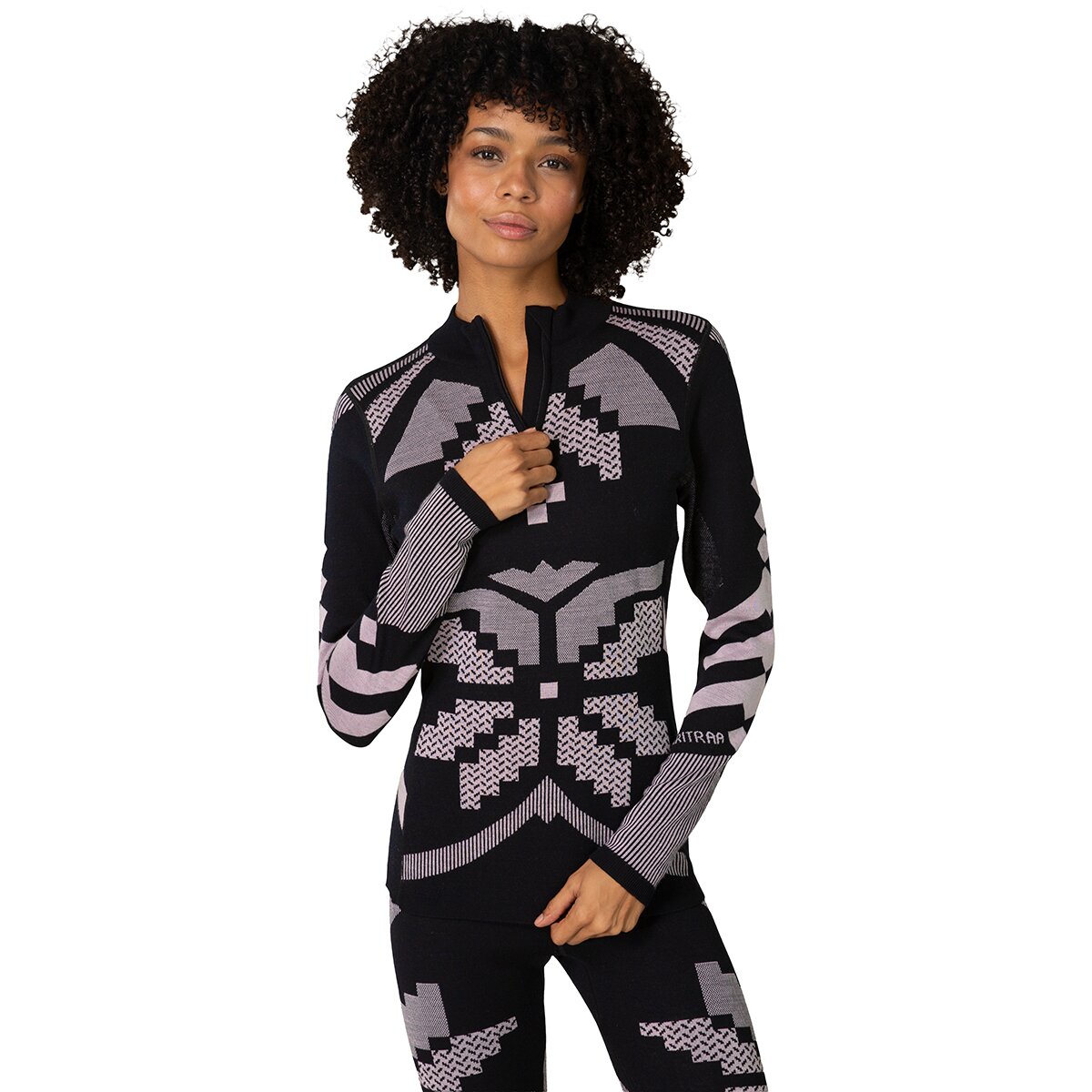 Image of Kari Traa Faith 1/2-Zip Baselayer - Women's Black, M