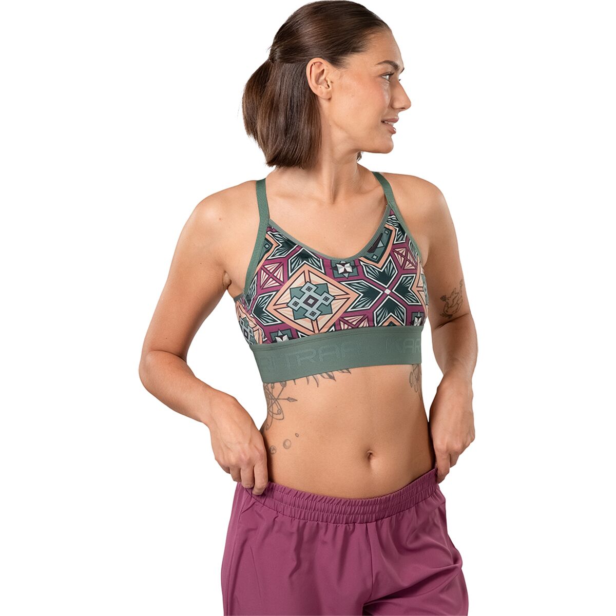Kari Traa Kari Traa Froya Printed Sports Bra - Women's Royal, XS