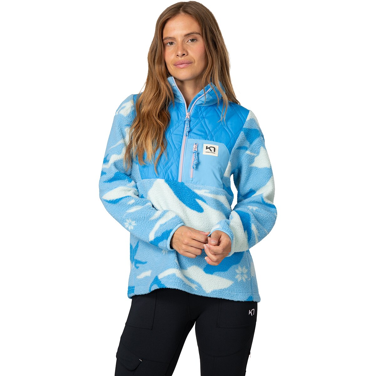 Image of Kari Traa Rothe 1/2-Zip Pullover Shirt - Women's Ocean, S
