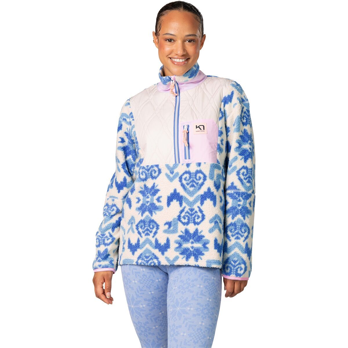 Image of Kari Traa Rothe 1/2-Zip Pullover Shirt - Women's Sea, M