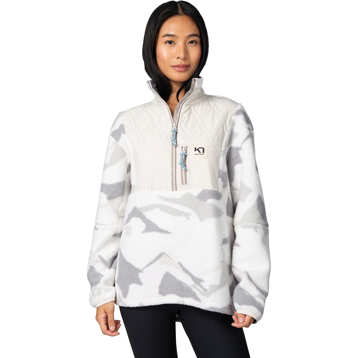 Image of Kari Traa Rothe 1/2-Zip Pullover Shirt - Women's White, XS