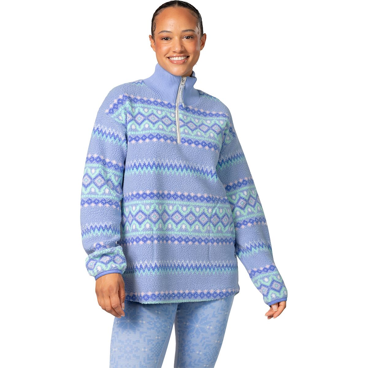 Image of Kari Traa Ruthie Midlayer 1/2-Zip Shirt - Women's Iris, XS