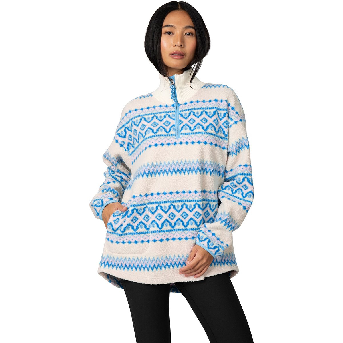 Image of Kari Traa Ruthie Midlayer 1/2-Zip Shirt - Women's Ocean, XS
