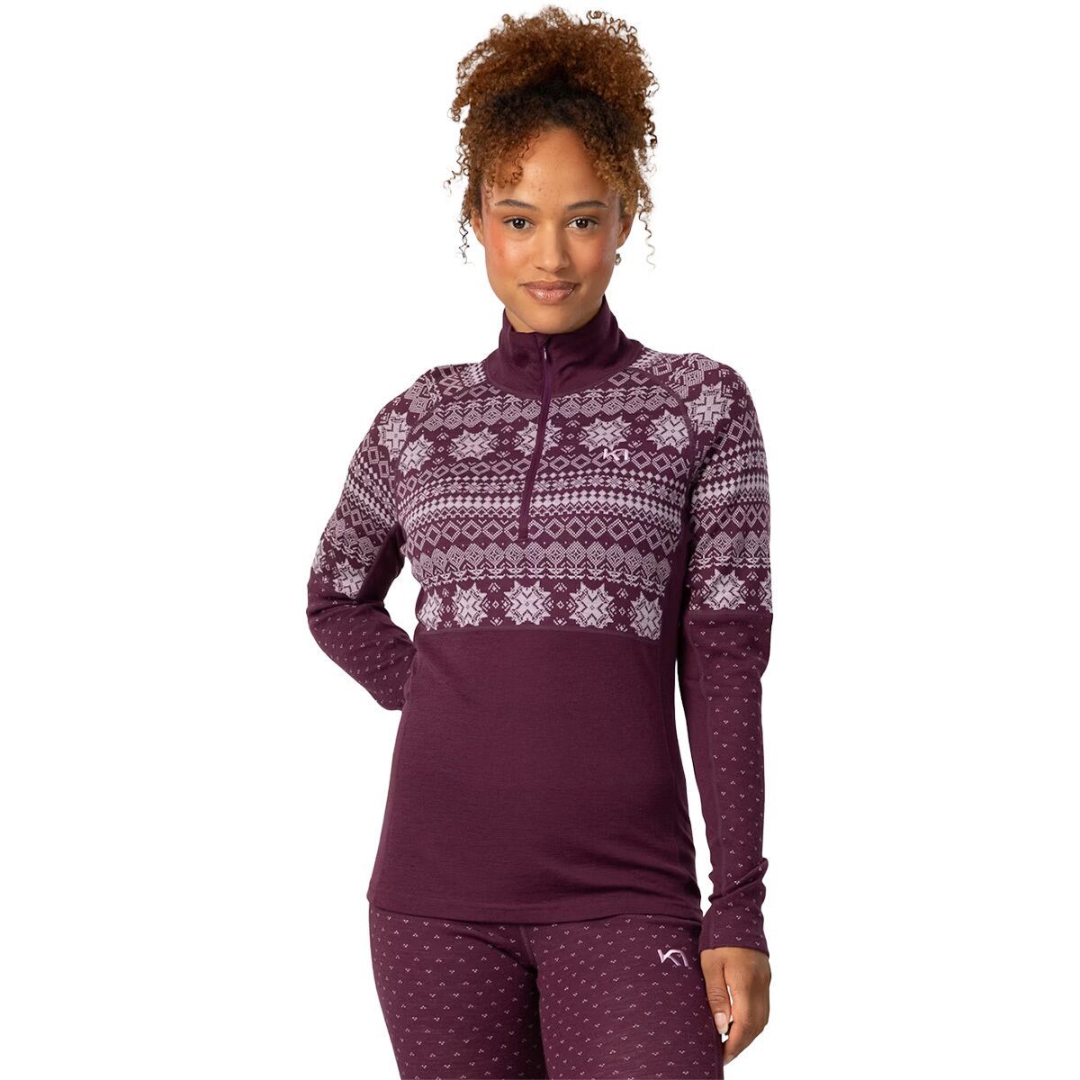Kari Traa Vilma 1/2-Zip Baselayer - Women's Wine, S