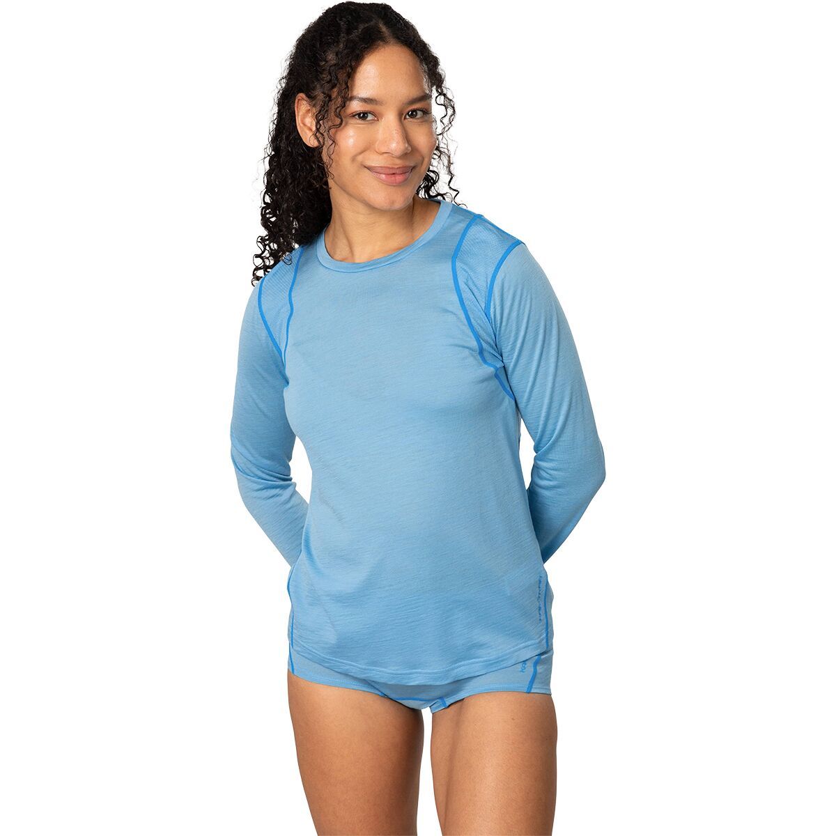 Image of Kari Traa Embla Wool Long-Sleeve Top - Women's Ocean, XS