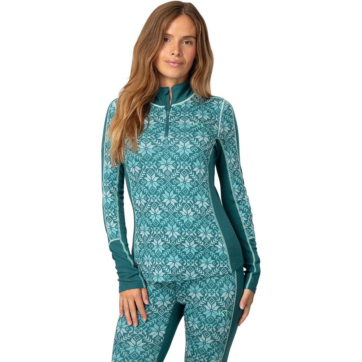 Image of Kari Traa Anna 1/2-Zip Top - Women's Peacock, M