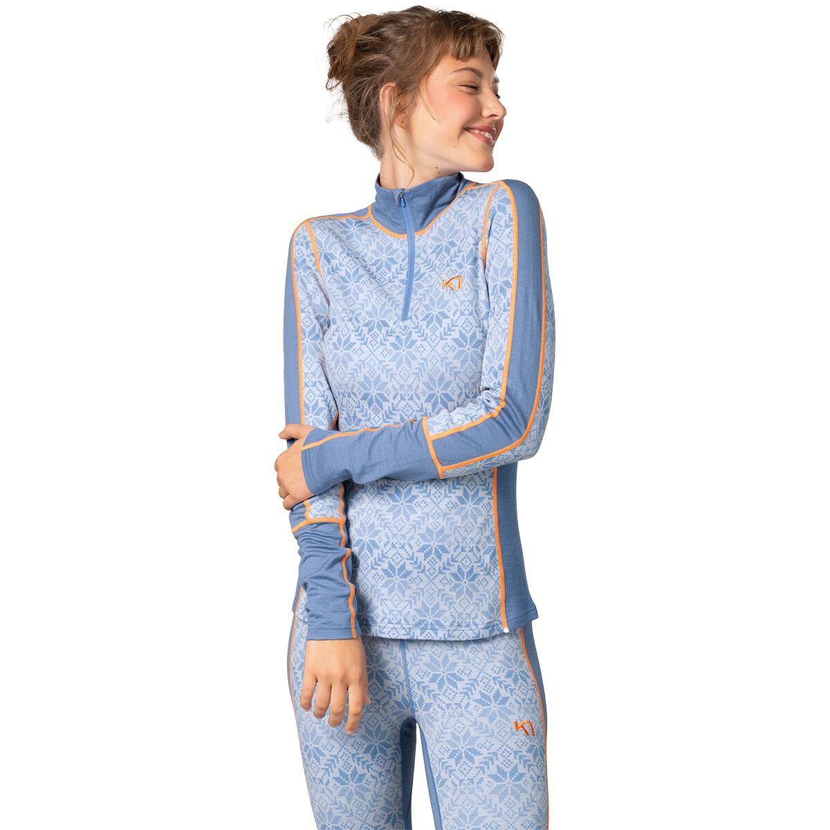 Image of Kari Traa Anna 1/2-Zip Top - Women's Sea, XL