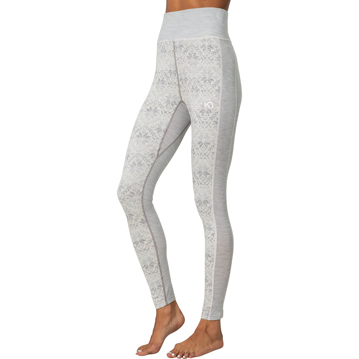 Image of Kari Traa Anna High Waist Pant - Women's Light Grey Melange, XS