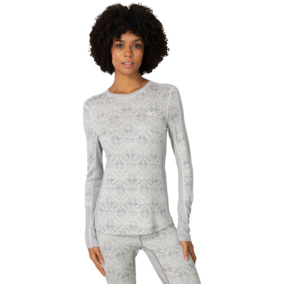 Image of Kari Traa Anna Long-Sleeve Top - Women's Light Grey Melange, S