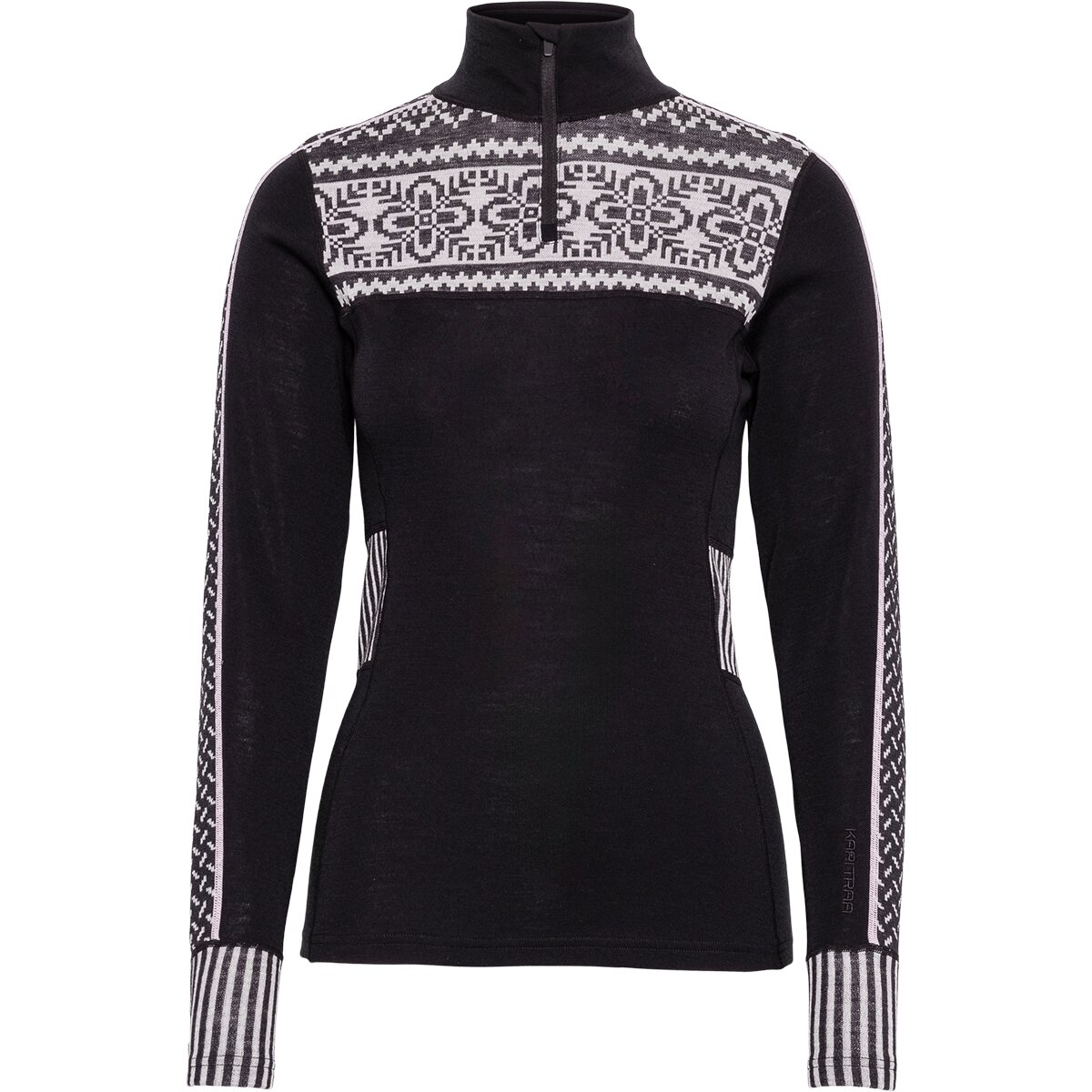 Image of Kari Traa Ines 1/2-Zip Baselayer Top - Women's Black, L