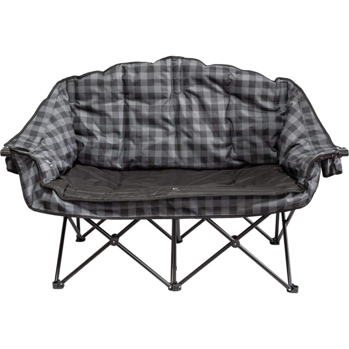 Image of KUMA Bear Buddy Double Chair Grey/Black Plaid, One Size
