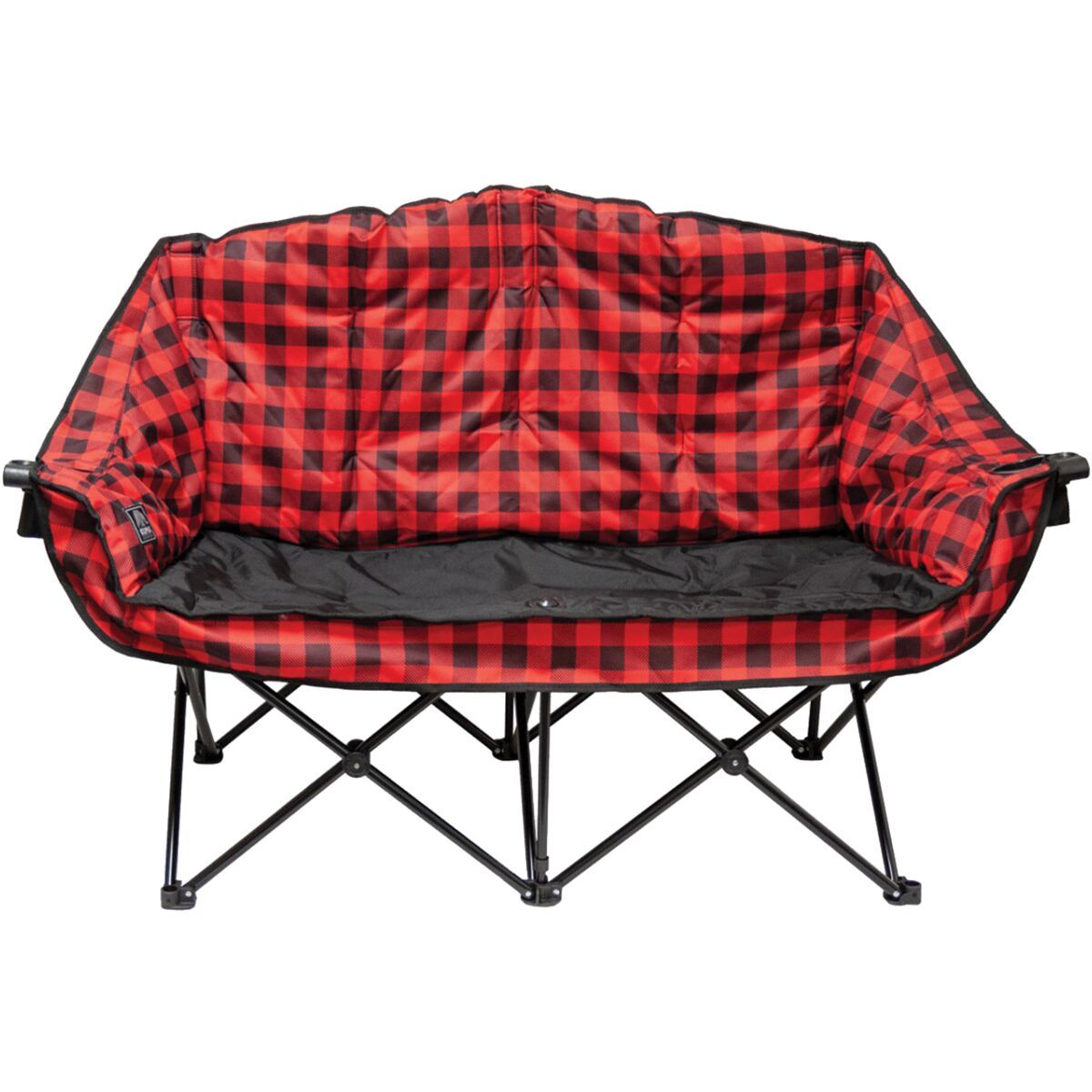Image of KUMA Bear Buddy Double Chair Red/Black Plaid, One Size