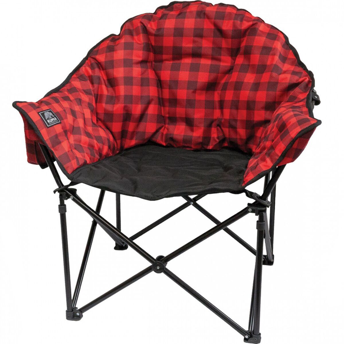 Image of KUMA Lazy Bear Chair Red/Black Plaid, One Size