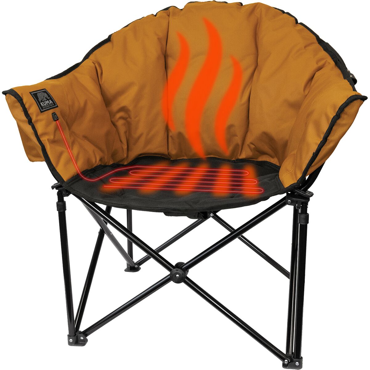 Image of KUMA Lazy Bear Heated Bluetooth Chair + Power Bank Sierra/Black, One Size