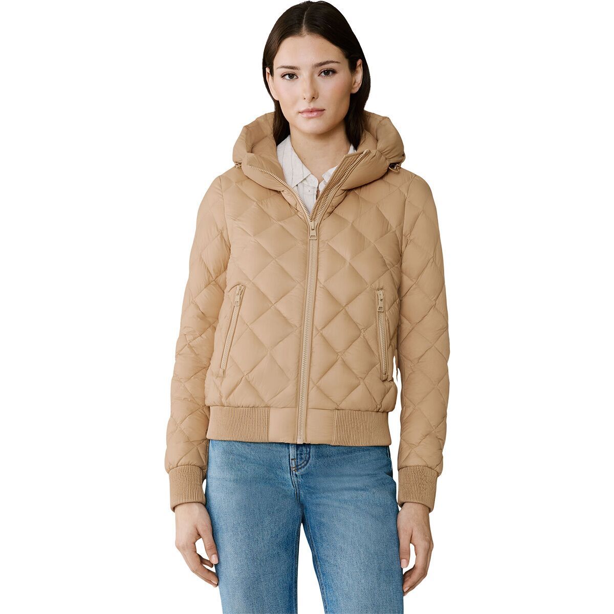 Image of SOIA & KYO Senna-U Down Bomber Jacket - Women's Teak, L